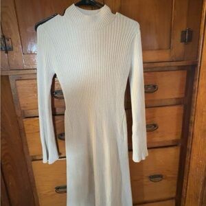 a new day Cream Ribbed Maxi Dress